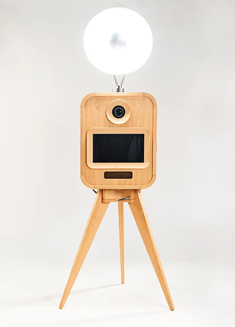 Branded corporate photobooth setup